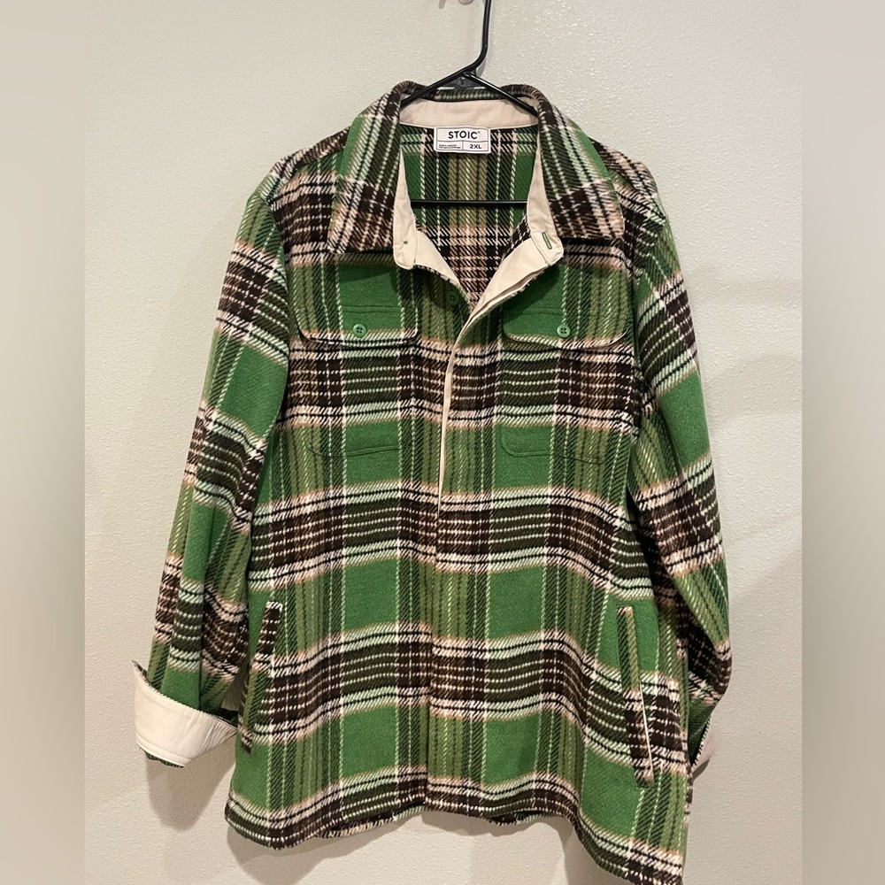 Green Plaid Women's Jacket